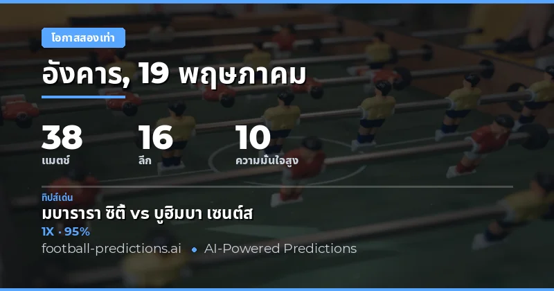 บทนำสู่การวิเคราะห์ Double Chance สำหรับวันจันทร์ที่ 19 พฤษภาคม 2026