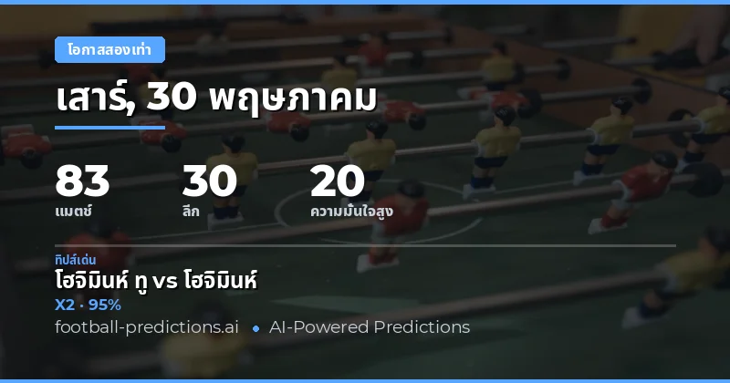 บทนำสู่การวิเคราะห์พาดบอลวันที่ 30 พฤษภาคม 2026