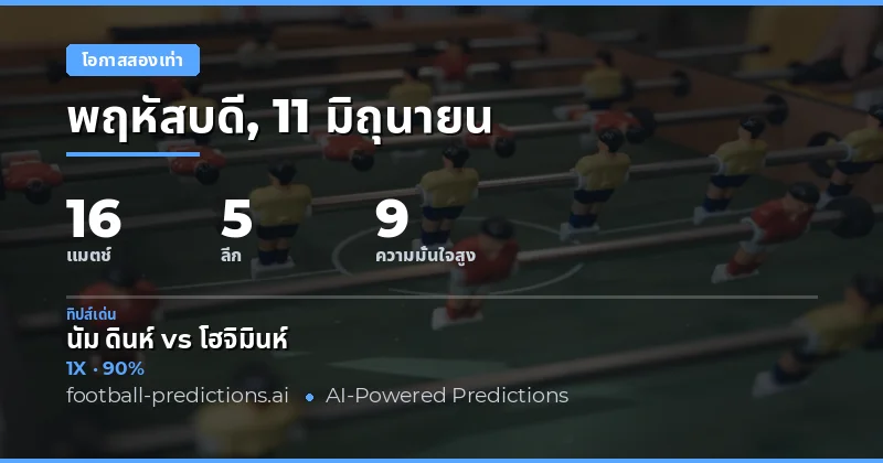 Top DC Picks วันที่ 11 มิถุนายน 2026