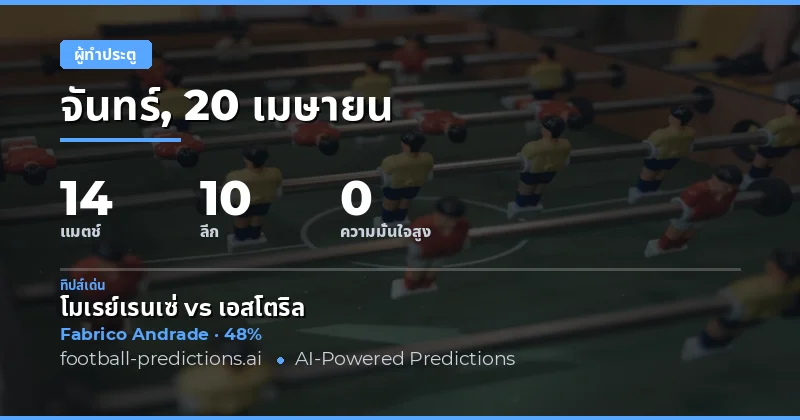 โอกาสทองในสนามฟุตบอลวันอาทิตย์