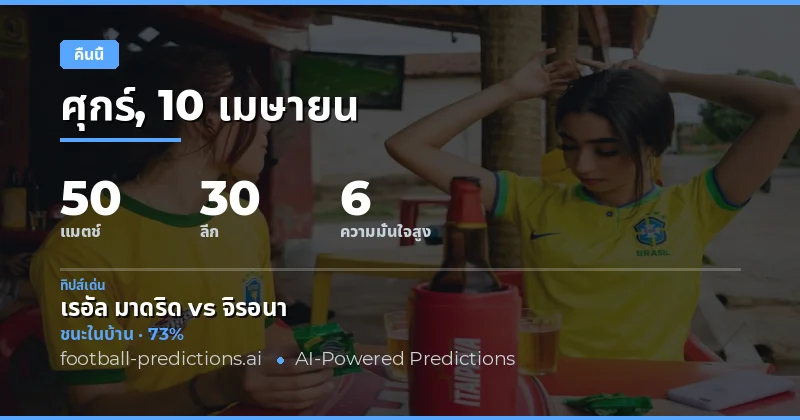 บทสรุปเกมฟุตบอลคืนนี้