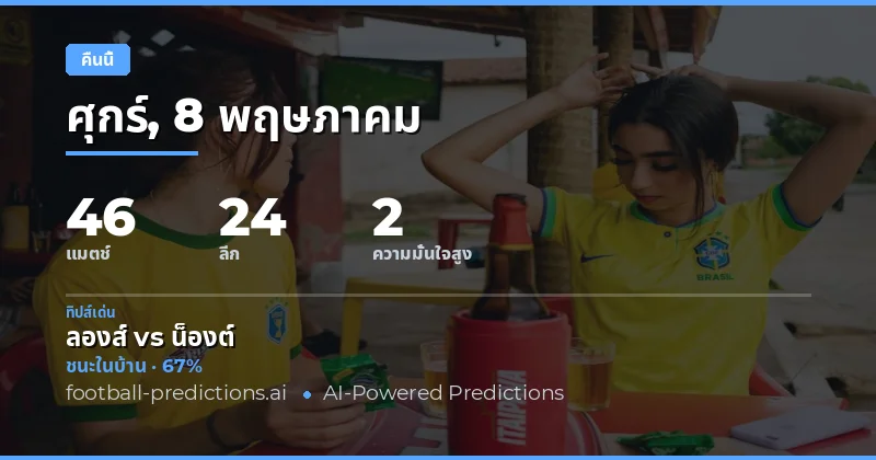 บทนำสู่การวิเคราะห์เกมฟุตบอลคืนนี้