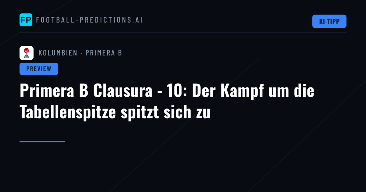 Primera B Clausura - 10: Der Kampf um die Tabellenspitze spitzt sich zu