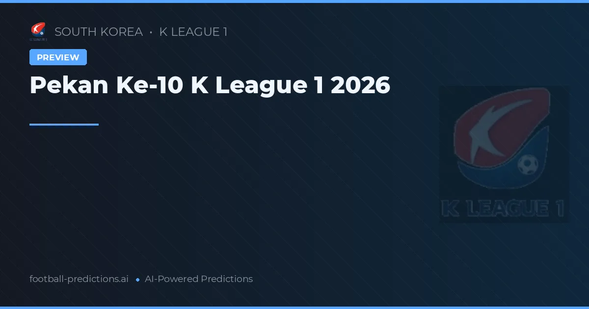 Pekan Ke-10 K League 1 2026