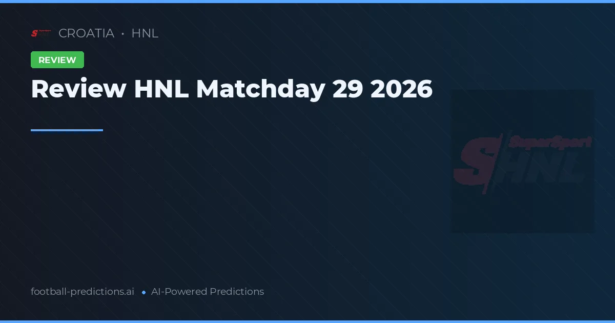Review HNL Matchday 29 2026