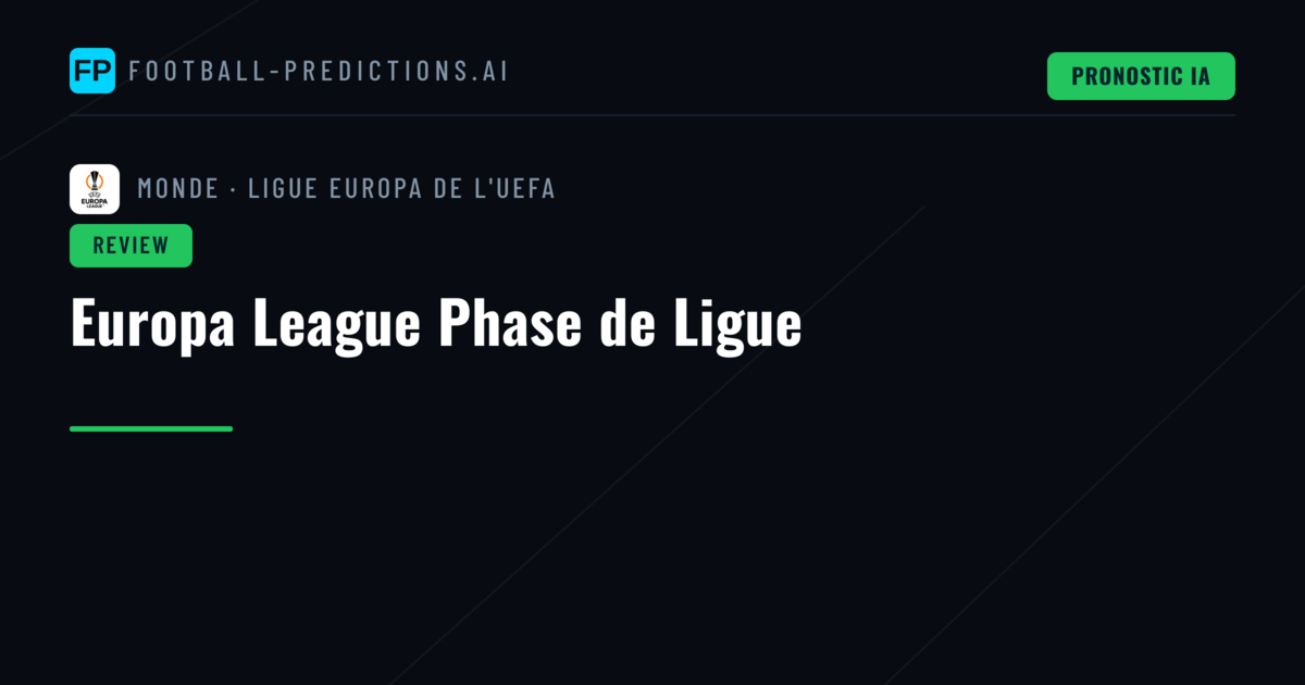 Europa League Phase de Ligue