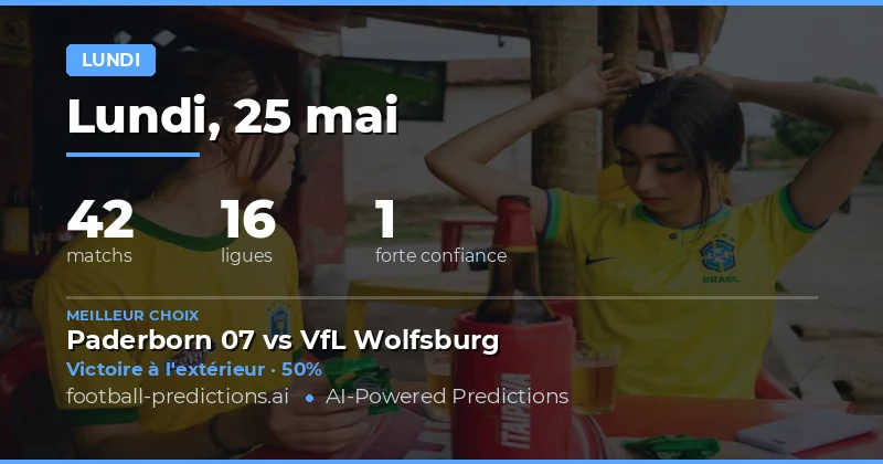 Pronostics Football du Lundi 25 Mai 2026