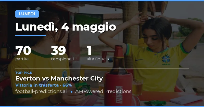 Pianificazione delle Scommesse per il Lunedì 4 Maggio 2026