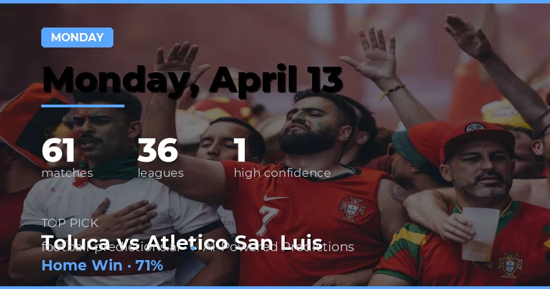 Mga Pagtaya sa Laro ng Lunes, 13 Abril 2026