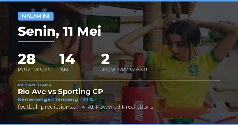 Prediksi Bola Malam Ini: Tren Statistik dan Peluang Menang di 11 May 2026