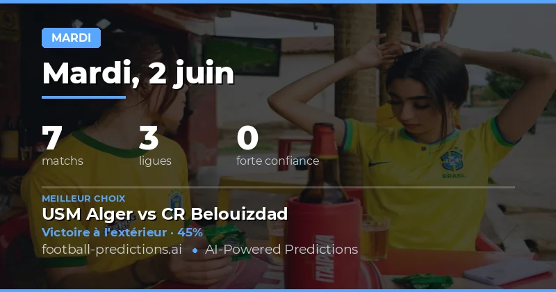 Analyse des Matchs du Mardi 2 Juin 2026