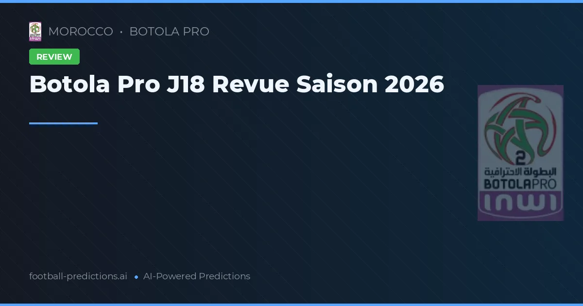 Botola Pro J18 Revue Saison 2026