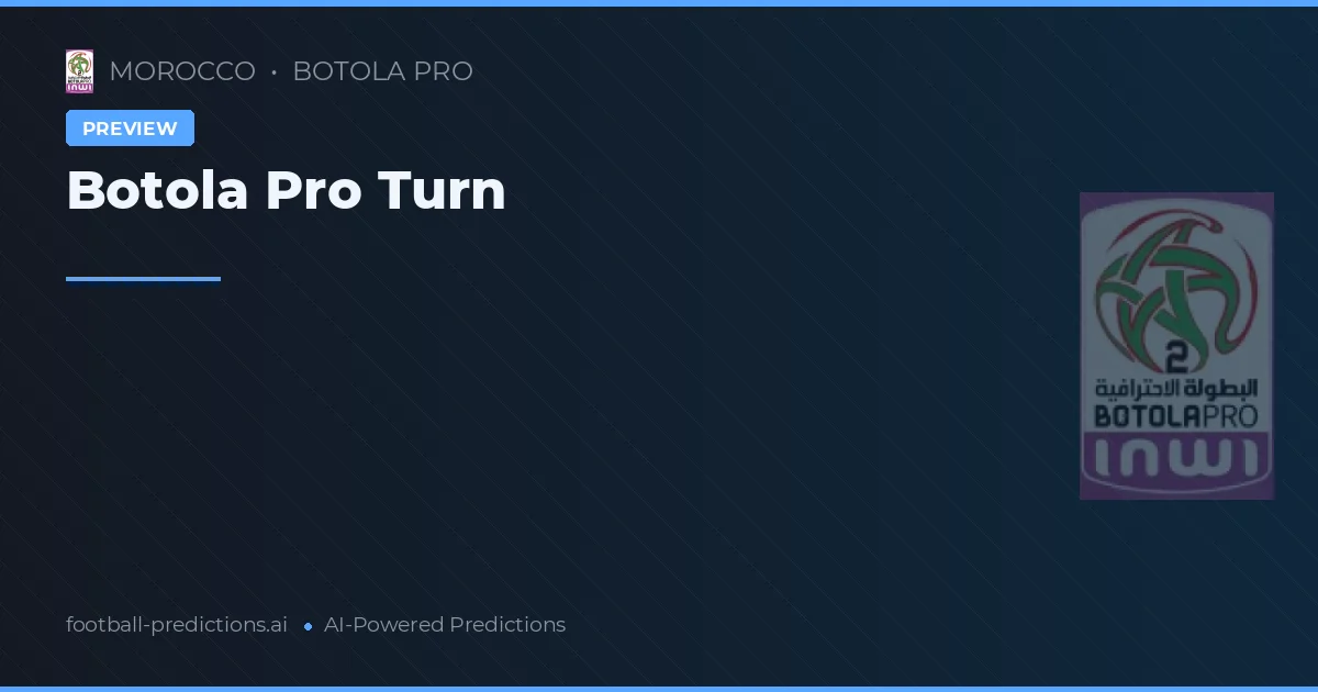 Botola Pro Turn