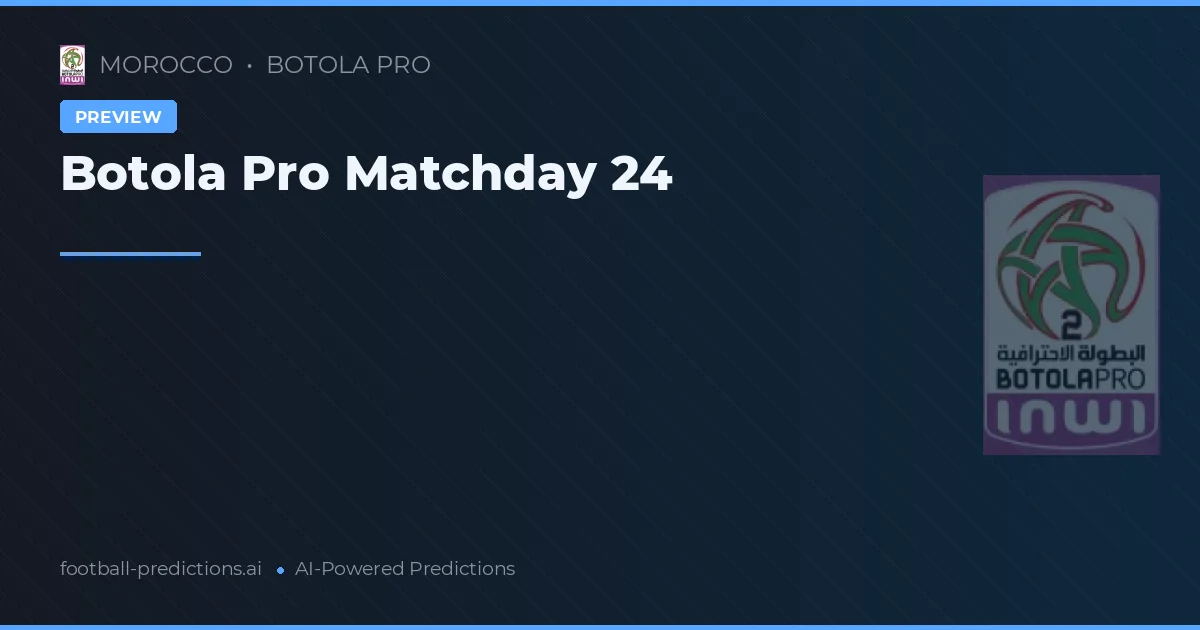 Botola Pro Matchday 24