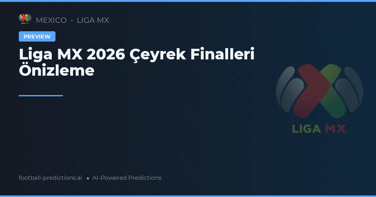 Liga MX 2026 Çeyrek Finalleri Önizleme