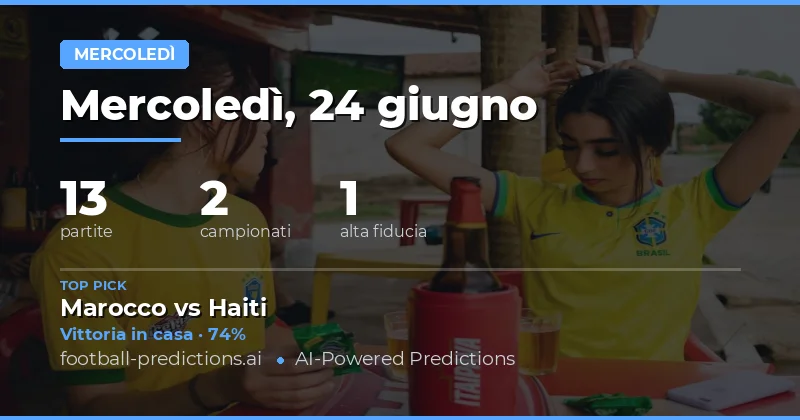 Top Picks per Mercoledì 24 Giu 2026