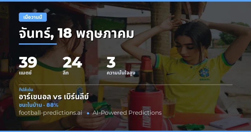 บทสรุปผลการทำนายและวิเคราะห์แนวโน้มตลาดเดิมพัน