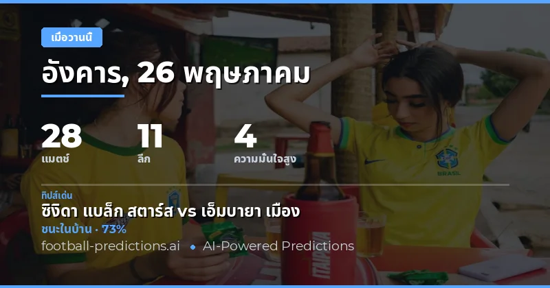 บทสรุปผลการแข่งขันและประสิทธิภาพการทำนาย