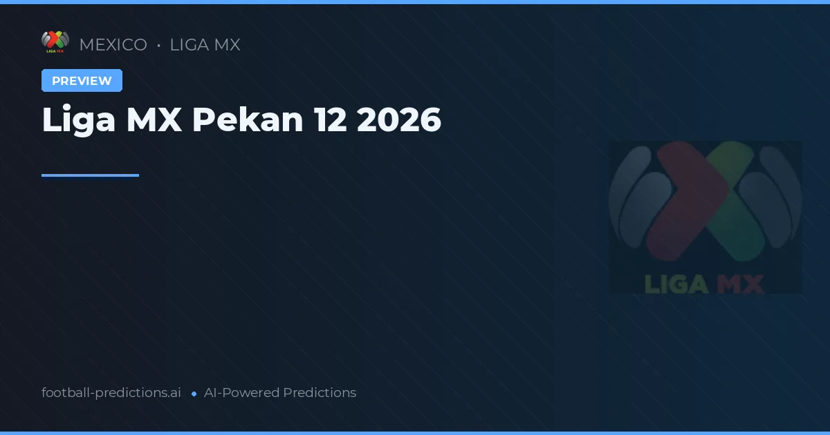 Liga MX Pekan 12 2026