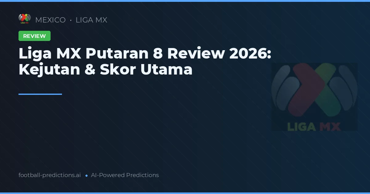 Liga MX Putaran 8 Review 2026: Kejutan & Skor Utama