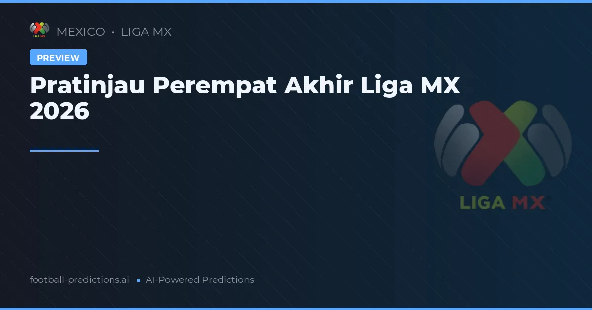 Pratinjau Perempat Akhir Liga MX 2026