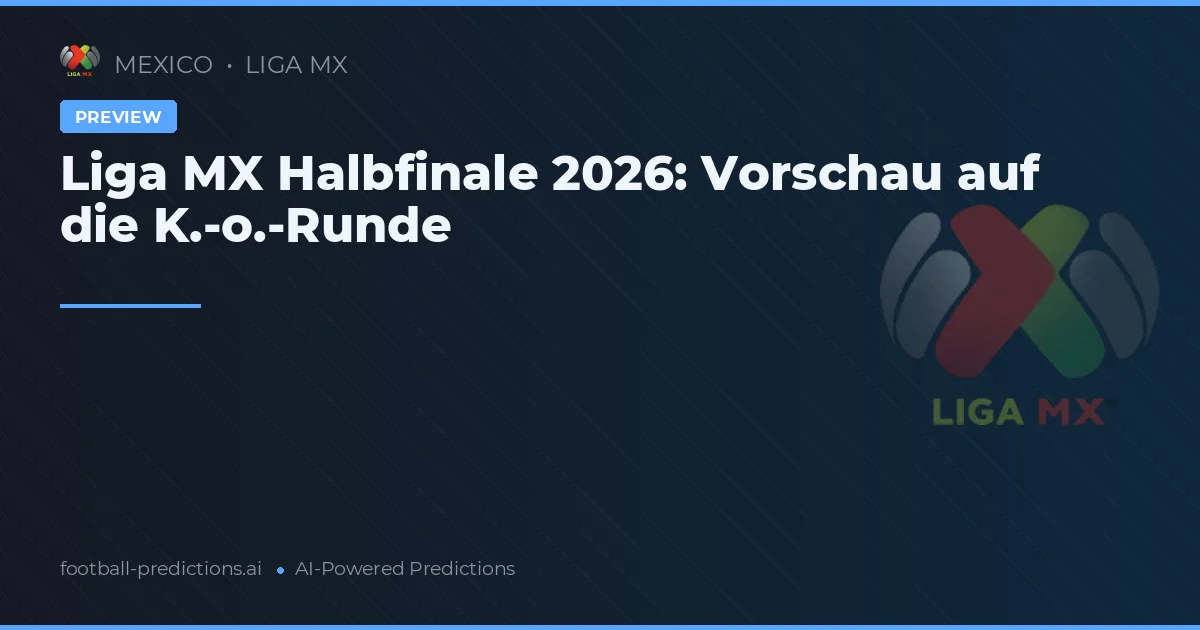 Liga MX Halbfinale 2026: Vorschau auf die K.-o.-Runde