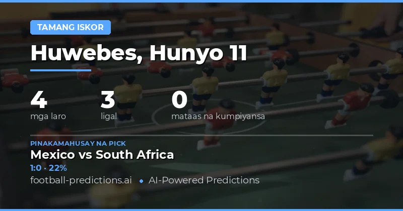 Panimula sa CS Predictions ngayong 11 Jun 2026