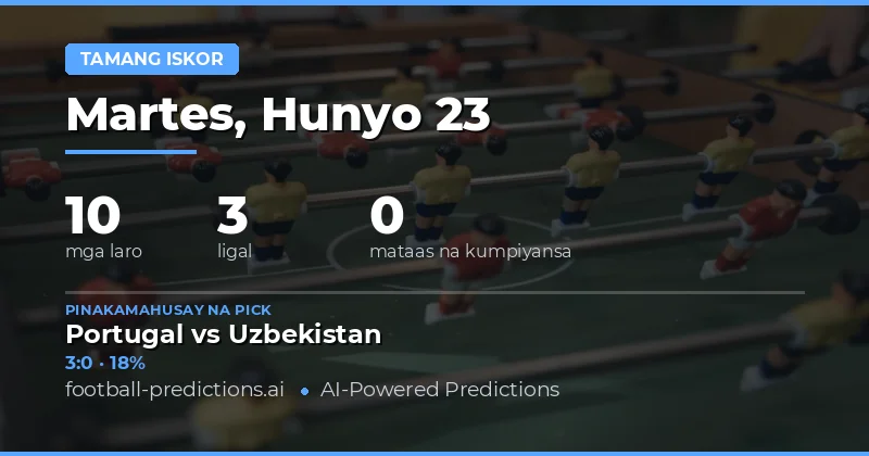 CS Predictions - 23 Jun 2026