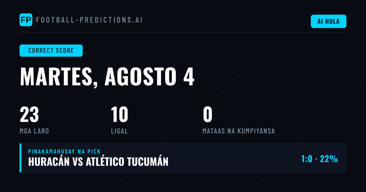 Panimula: CS Picks at Value Bet Analysis ngayong 4 Aug 2026
