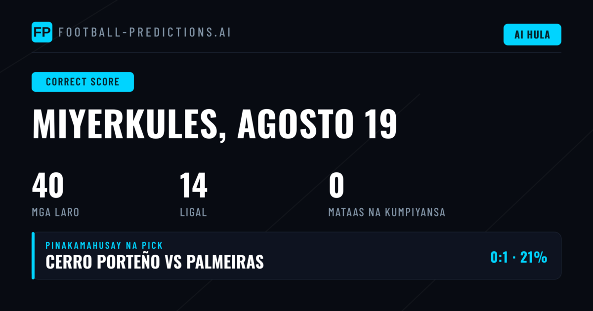 Panimula sa CS Picks ngayong 19 August 2026
