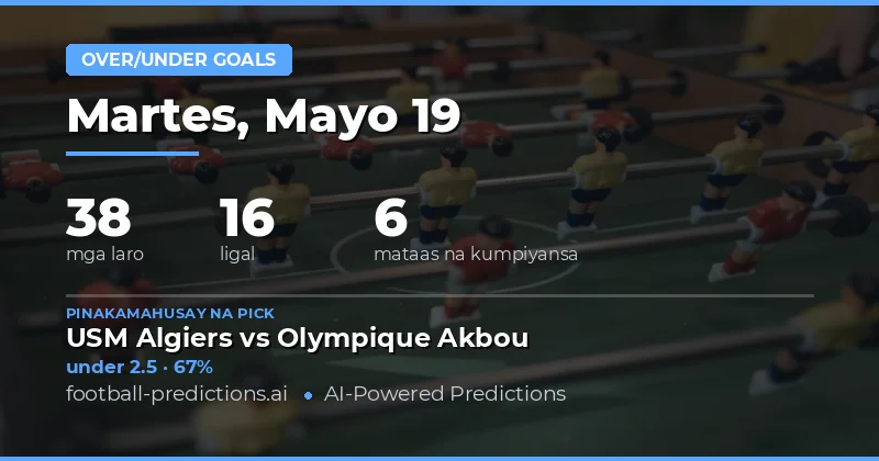 Panimula sa Over/Under Goals Predictions