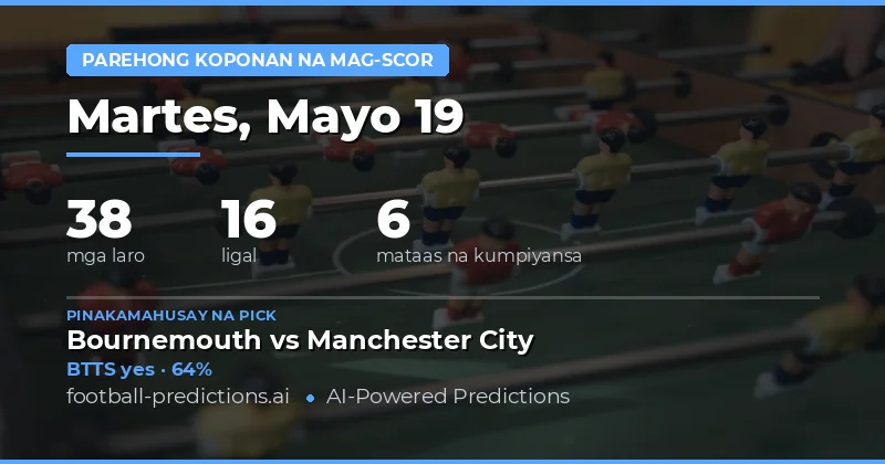Pagsusuri sa Mga Laro para sa 19 Mayo 2026