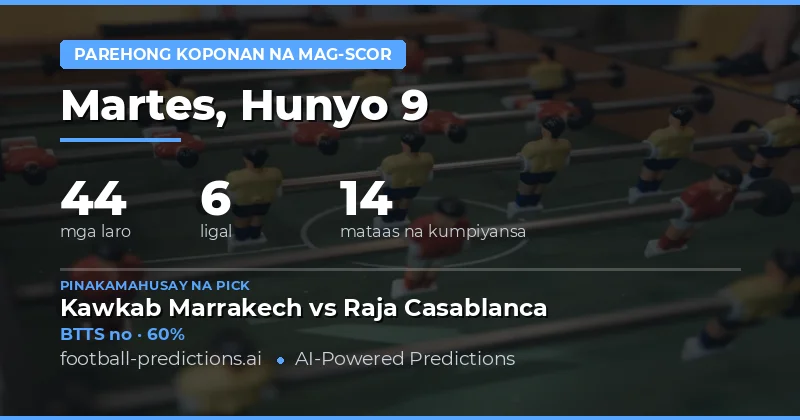 Panimula: BTTS Analysis para sa 9 Hunyo 2026