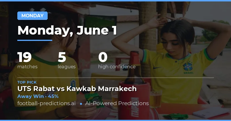 Monday Matchday Preview: Tactical Trends for 1 June 2026