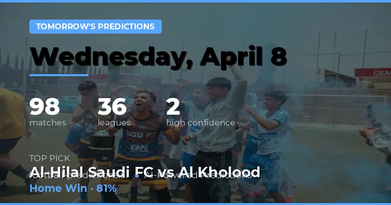 Hohe Erwartungen für das Fußballprogramm des 8. April 2026