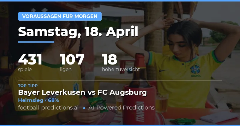 Morgen im Fokus: 431 Spiele mit hohem Wettquotenpotenzial