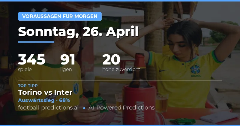 Übersicht der Spiele am 26. April 2026