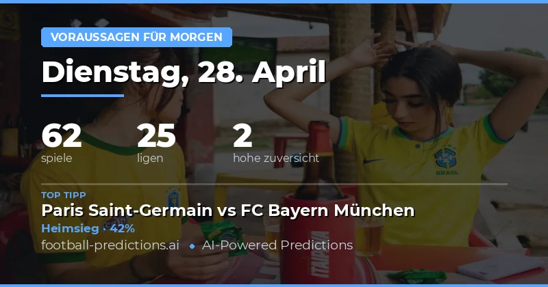 Fußball Vorhersagen für den 28. April 2026