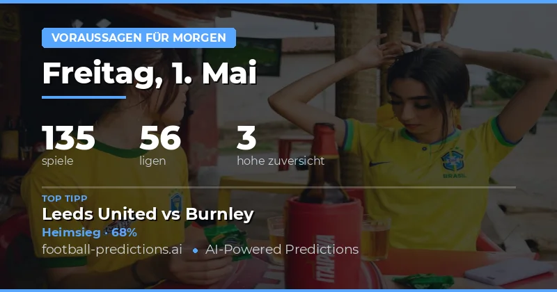 Fußball-Prognosen für den 1. Mai 2026