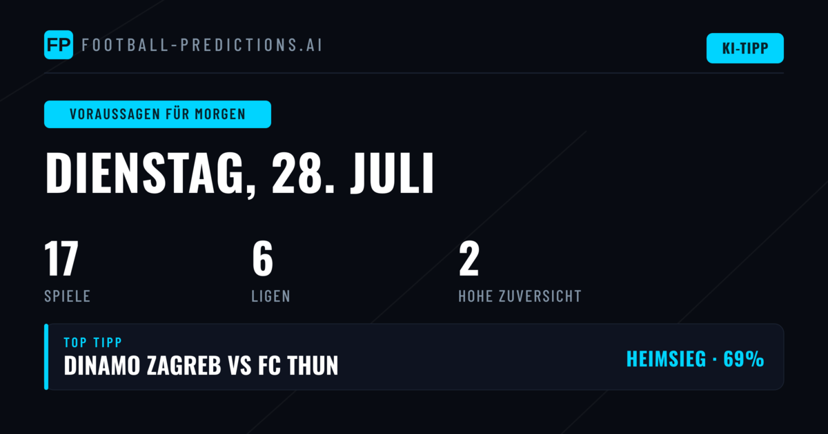 Internationaler Fußball dominiert den Dienstag