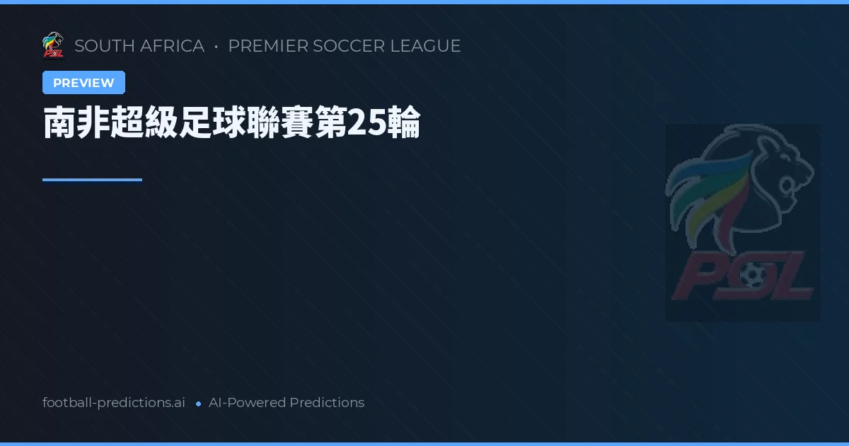 南非超級足球聯賽第25輪