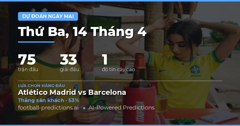 Ngày thi đấu 14/4/2026: Đa dạng cơ hội và sự cạnh tranh gay gắt