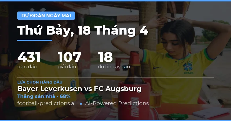 Dự Đoán Trận Đấu Ngày 18 Tháng 4 Năm 2026