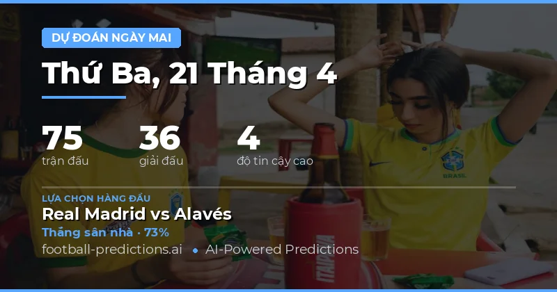 Dự Đoán Trận Đấu Ngày 21 Tháng 4 Năm 2026