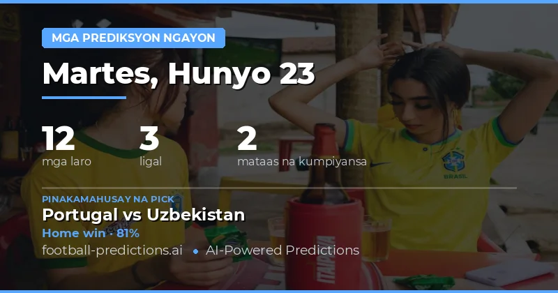 Panawagan sa World Cup Matches Martes 23 Hunyo