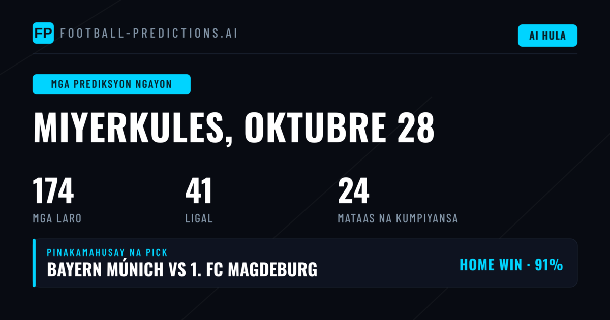 174 na Laro para sa Maikling Prediksyon