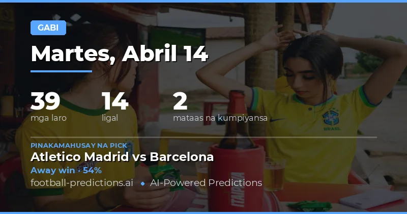 Mga Pagtaya sa Laban ng 14 Abril 2026