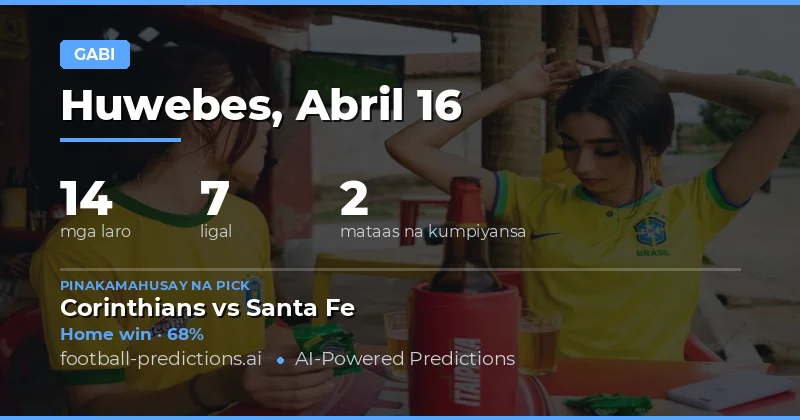 Mga Pagtataya sa Laro ng 16 Abril 2026