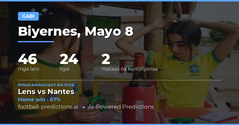 Mga Prediksyon para sa Galing na Larong Bola Ngayong 8 Mayo 2026