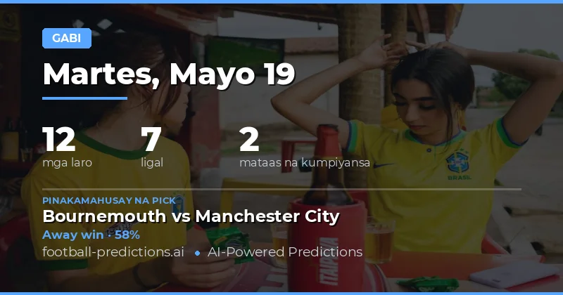 Panorama ng Mga Larangan para sa Gabi ng 19 Mayo 2026